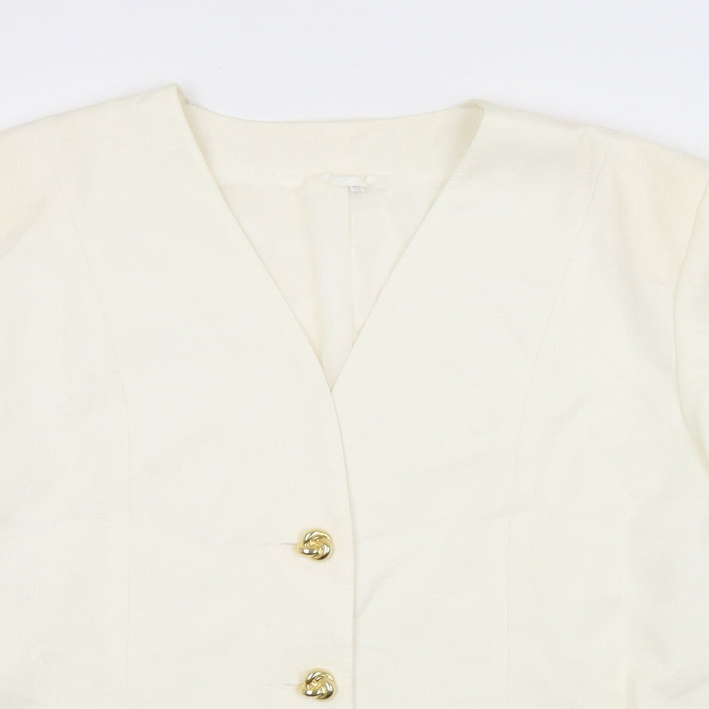 Preworn Womens White   Jacket  Size 14