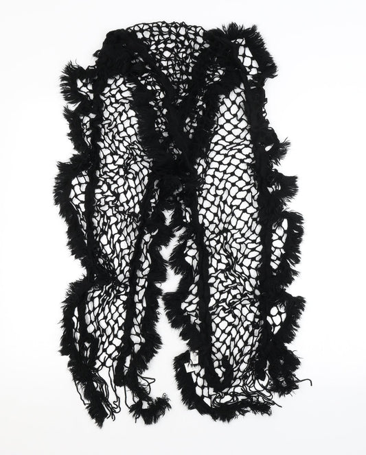 Preworn Womens Black    Scarf