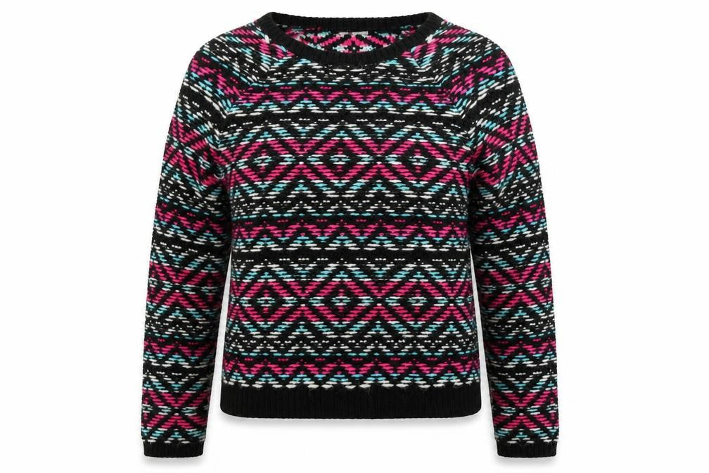 TU Womens Multicoloured Argyle/Diamond  Pullover Jumper Size 10