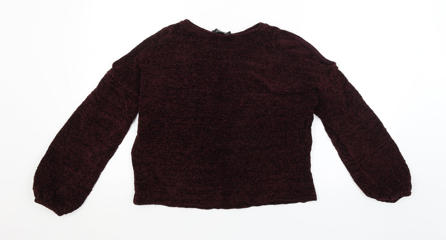 New Look Girls Purple   Pullover Jumper Size 14-15 Years