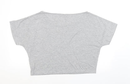 Back view of Papaya women’s grey basic blouse, size UK 16