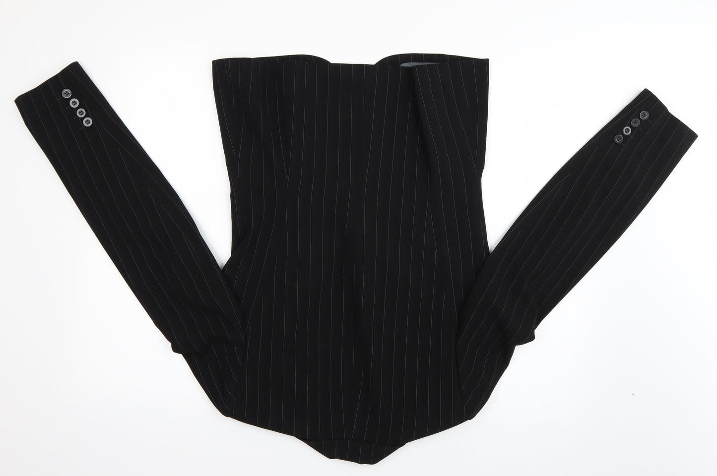 Dorothy Perkins Womens Black Striped  Jacket Blazer Size 10