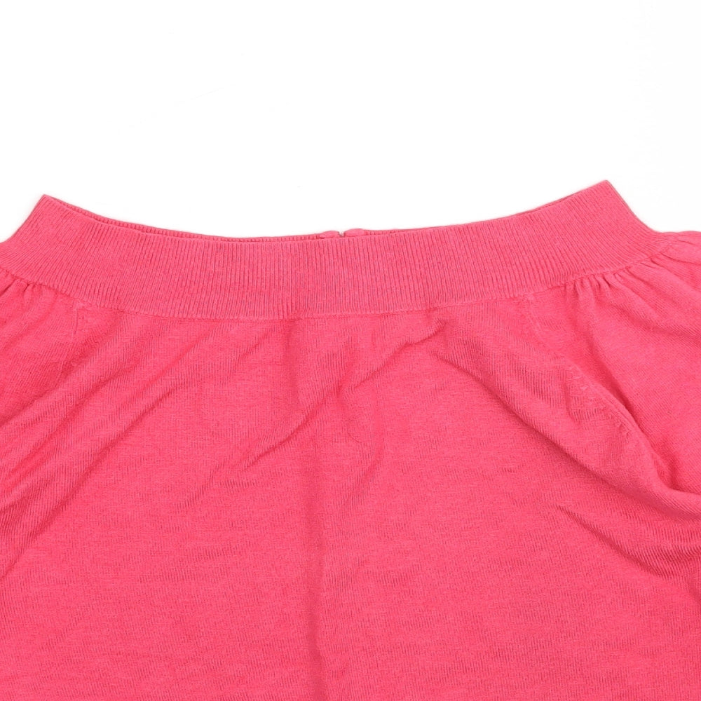 Atmosphere Womens Pink  Knit Basic Blouse Size 10