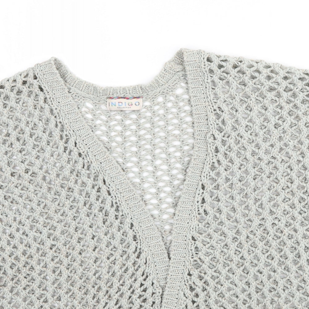 Marks and Spencer Womens Green  Knit Cardigan Jumper Size 16