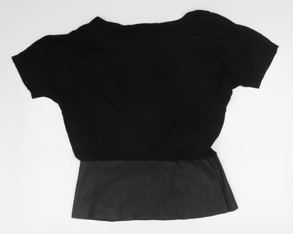 HEINE Womens Black    T-Shirt Size 16
