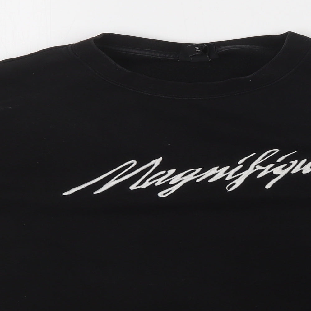 H&M Boys Black   Pullover Sweatshirt Size S