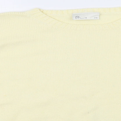 BHS Womens Yellow   Pullover Sweatshirt Size 20