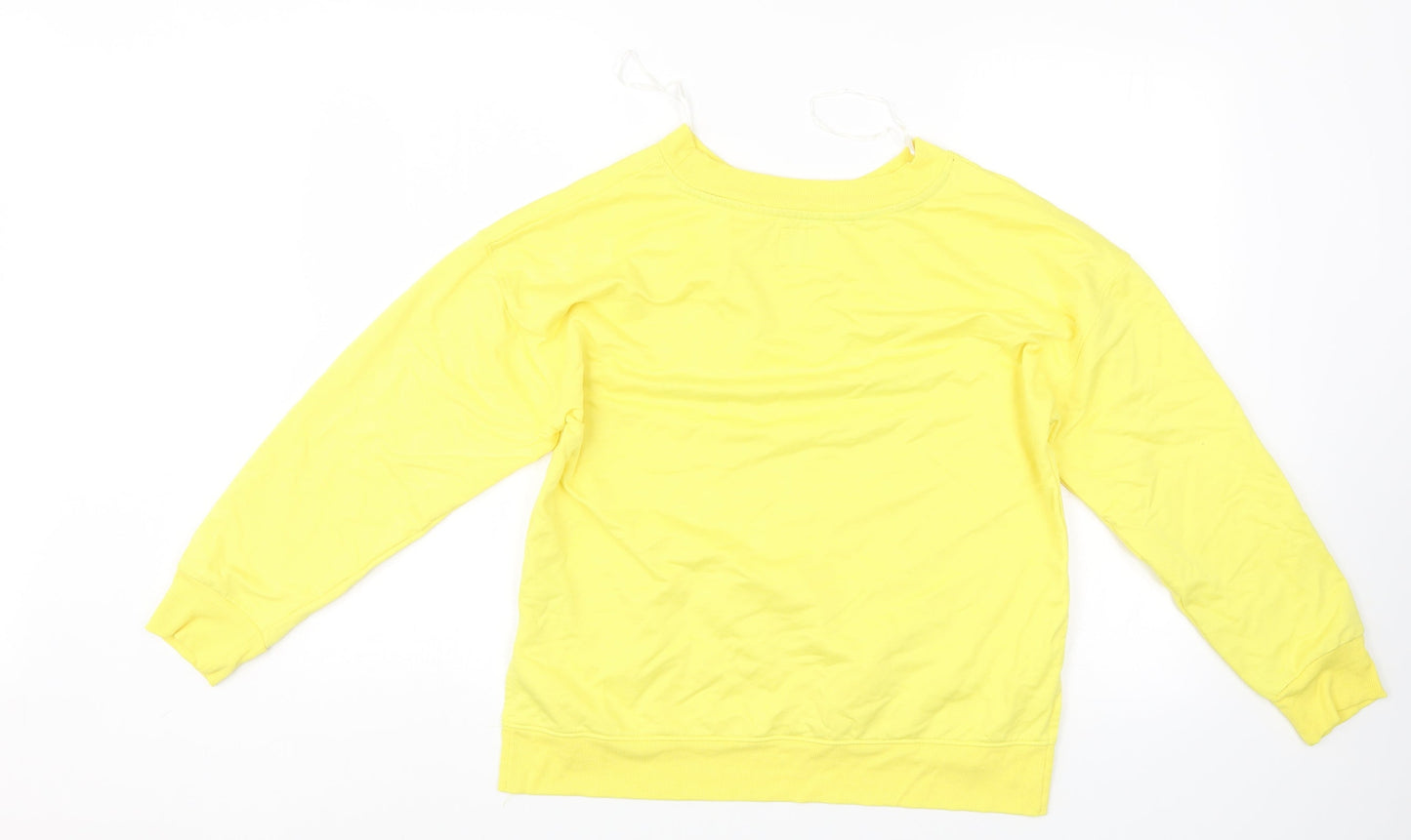 Time To Dream Womens Yellow   Pullover Sweatshirt Size M