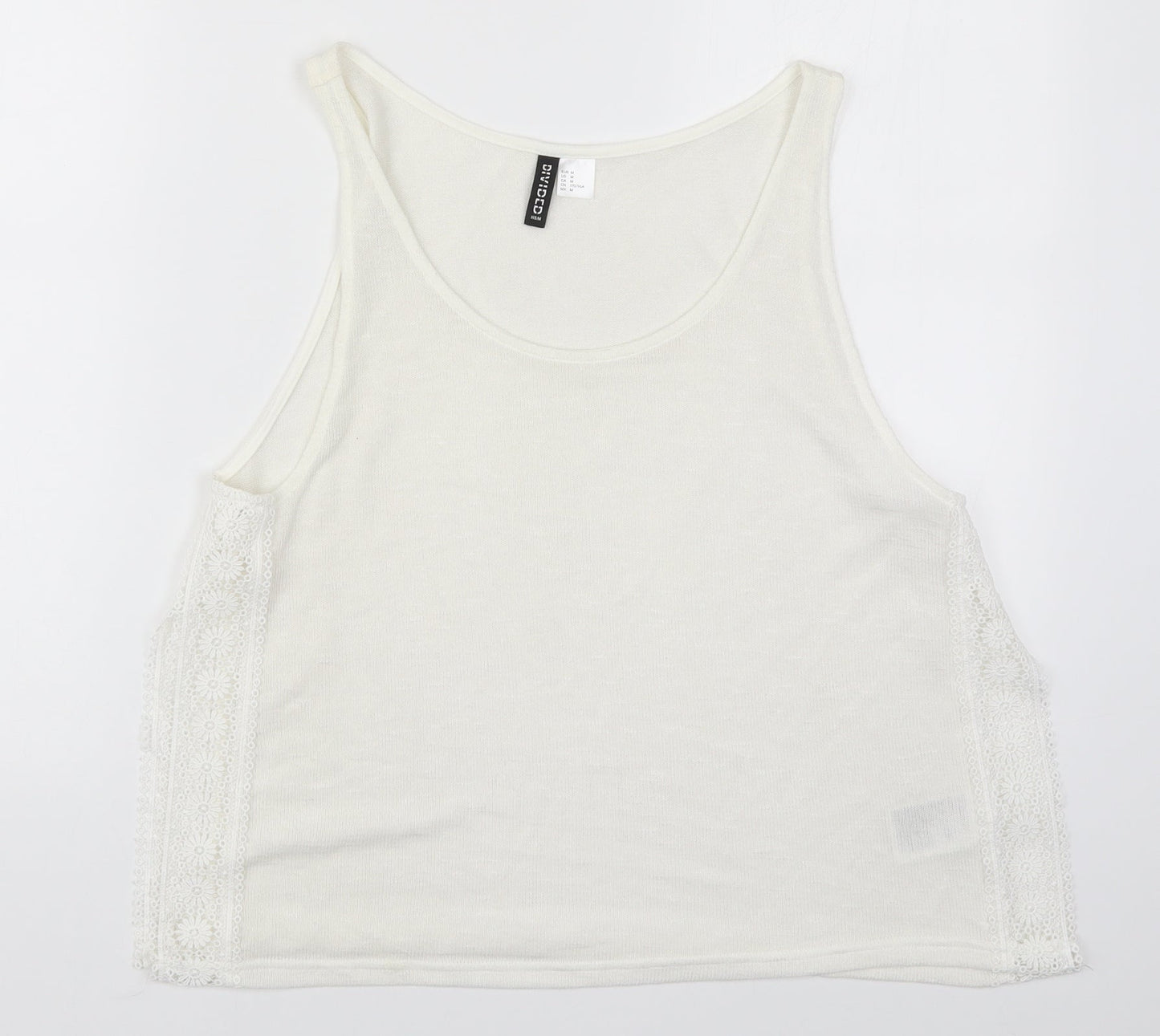 H&M Womens White   Basic Tank Size M