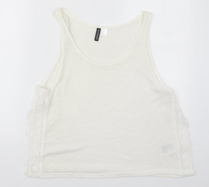 H&M Womens White   Basic Tank Size M