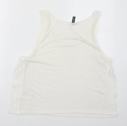 H&M Womens White   Basic Tank Size M