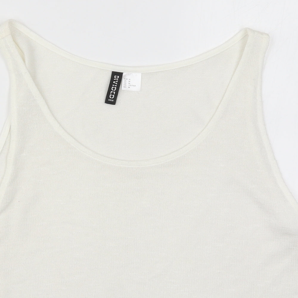 H&M Womens White   Basic Tank Size M
