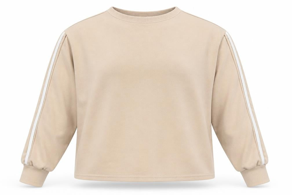 Boohoo Womens Beige   Pullover Sweatshirt Size 8