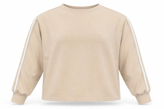 Boohoo Womens Beige   Pullover Sweatshirt Size 8