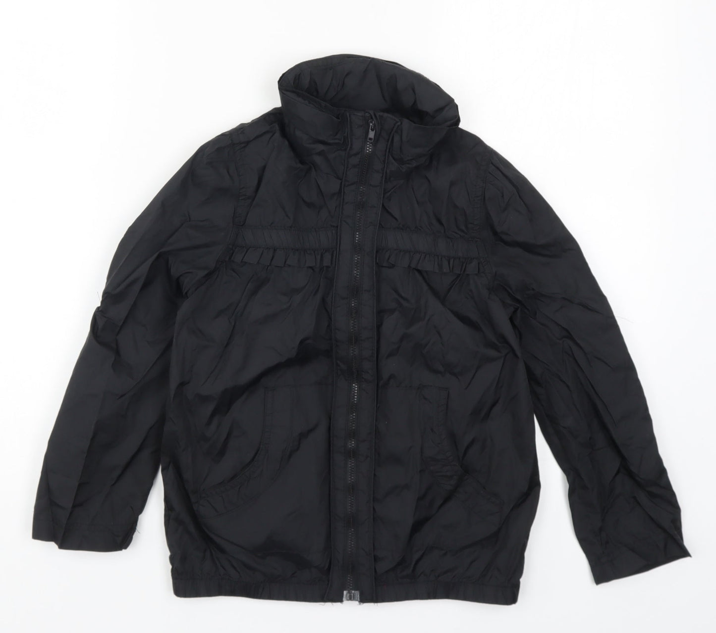 Miss Olypmus Girls Black   Basic Coat Coat Size 7-8 Years
