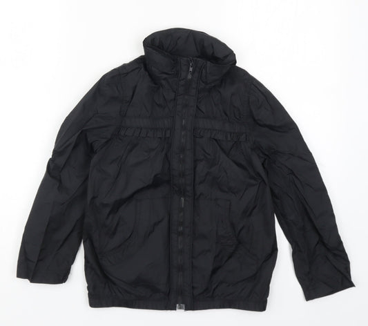 Miss Olypmus Girls Black   Basic Coat Coat Size 7-8 Years