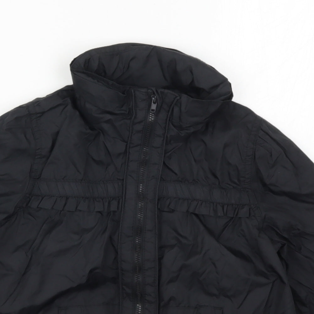 Miss Olypmus Girls Black   Basic Coat Coat Size 7-8 Years