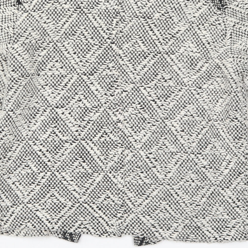 Miss Selfridge Womens Grey Argyle/Diamond  Jacket  Size 8