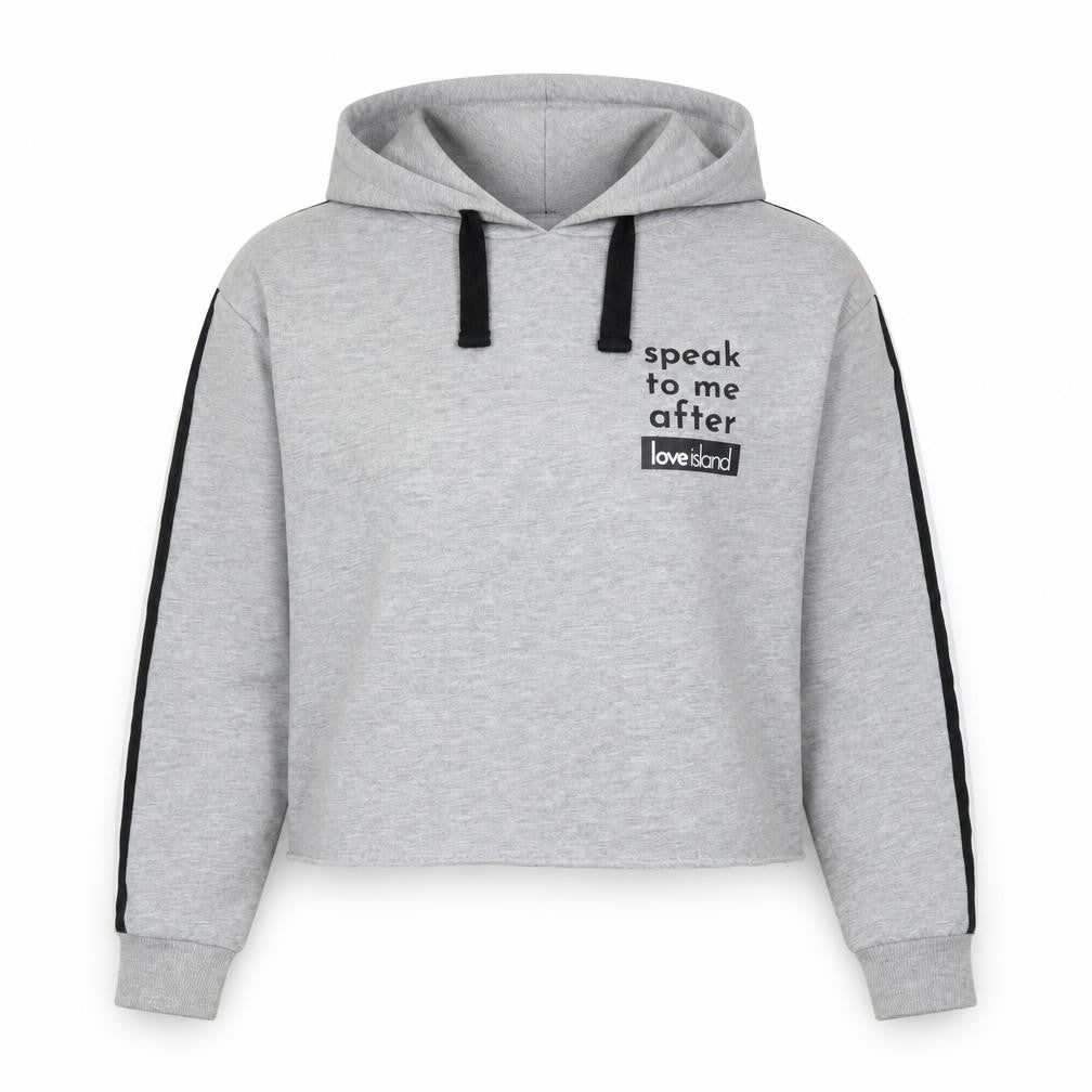 Primark Womens Grey   Pullover Hoodie Size 12  - Speak to me after Love Island