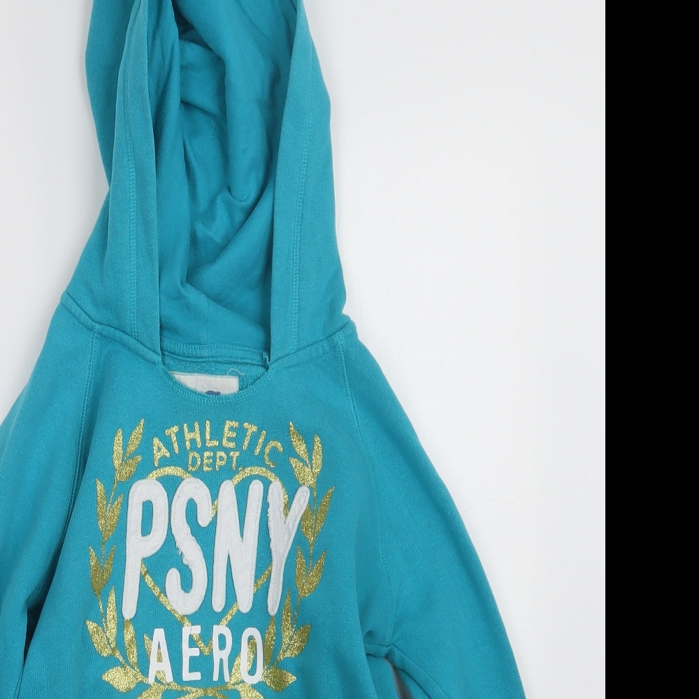 p.s. Womens Blue   Pullover Hoodie Size 10