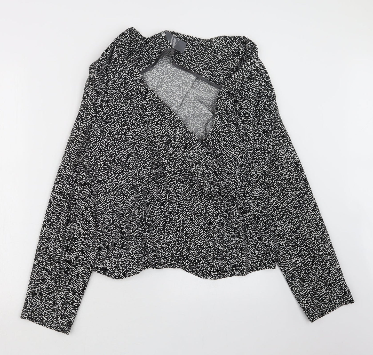 BHS Womens Black Geometric  Jacket  Size 16