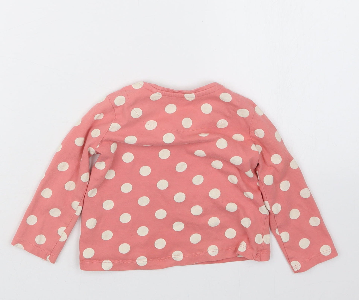 TU Girls Pink Polka Dot  Basic T-Shirt Size 12-18 Months