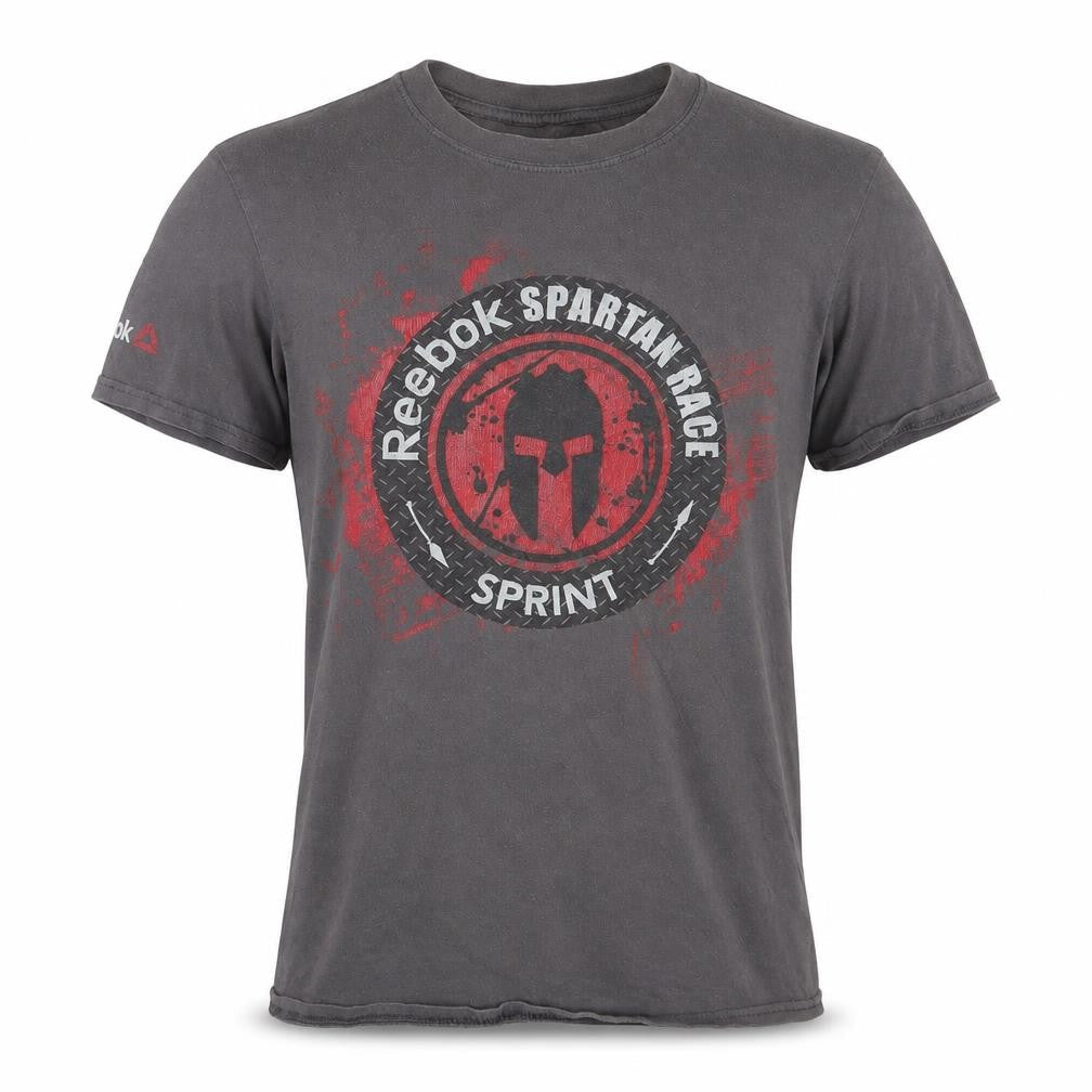 Spartan Mens Grey    T-Shirt Size S
