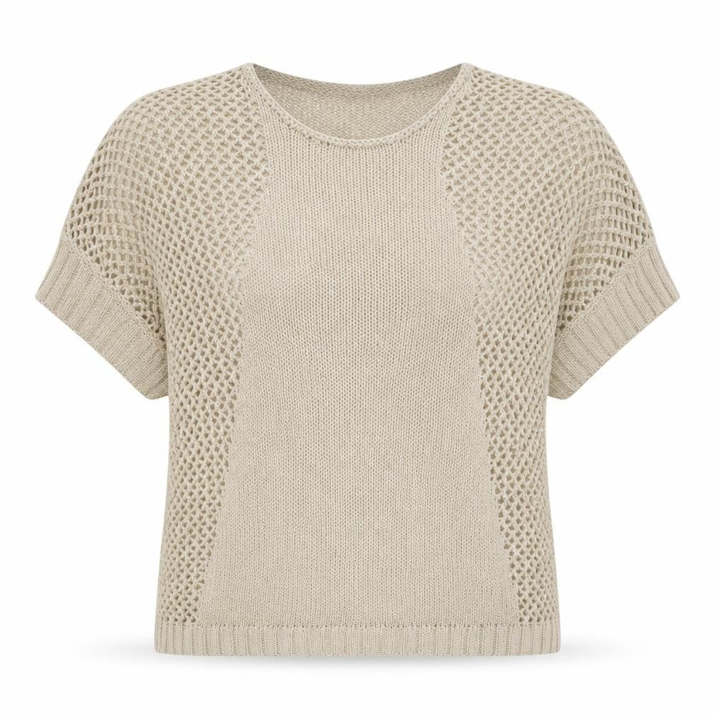 Originals Womens Beige  Knit Pullover Jumper Size M