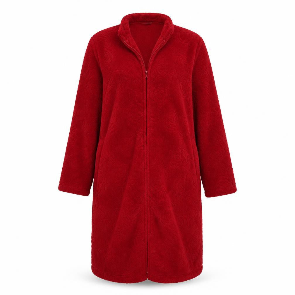 Marks & Spencer Womens Red Floral  Overcoat Coat Size 12