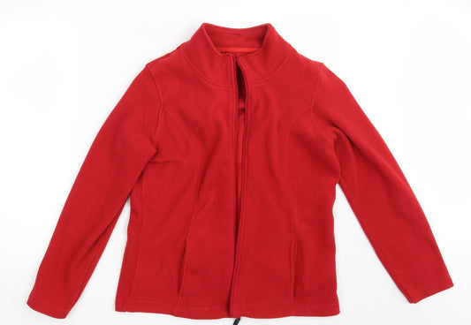 BHS Womens Red   Full Zip Jumper Size 14