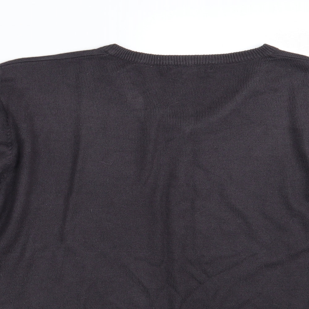 George Mens Black   Pullover Sweatshirt Size L