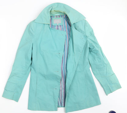Per Una Womens Green   Trench Coat Coat Size 8