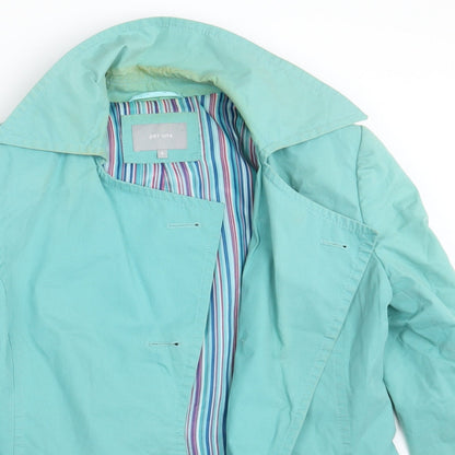 Per Una Womens Green   Trench Coat Coat Size 8