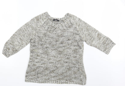 Bonmarché Womens Beige Pullover Jumper Size M