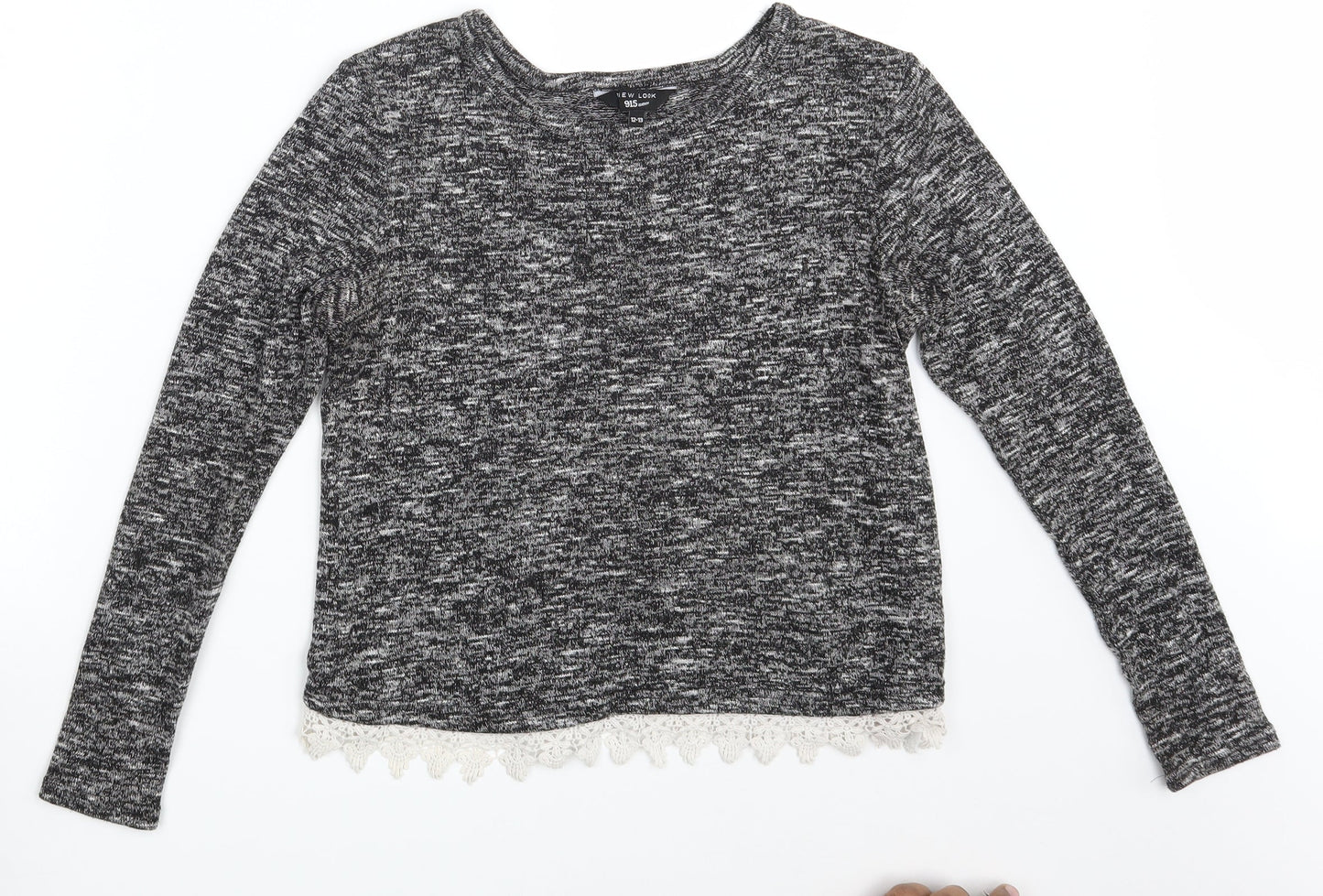 New Look Girls Black   Pullover Sweatshirt Size 12-13 Years