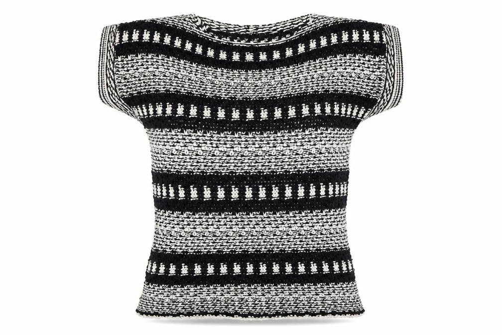 F&F Womens Black Striped Knit Pullover Jumper Size 14