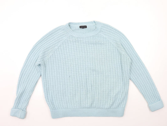 Topshop Womens Blue  Knit Pullover Jumper Size 12