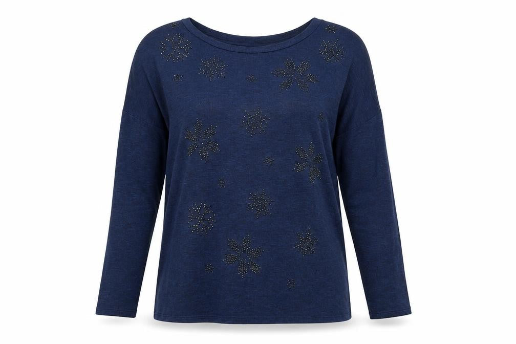 TU Womens Blue  Knit Pullover Jumper Size 10