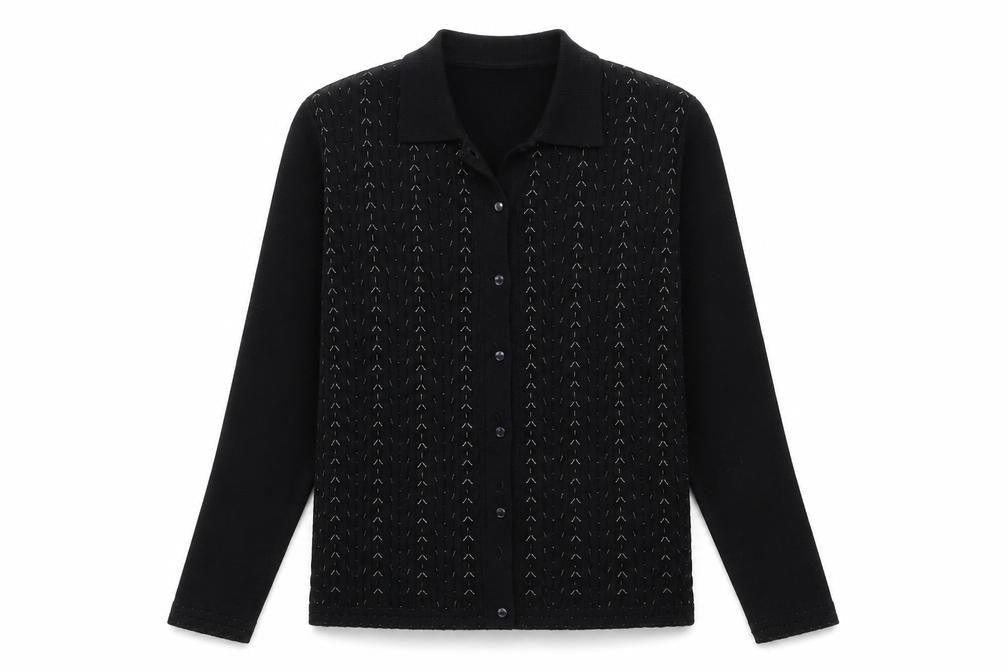 Marks & Spencer Womens Black  Knit Cape Jumper Size 14