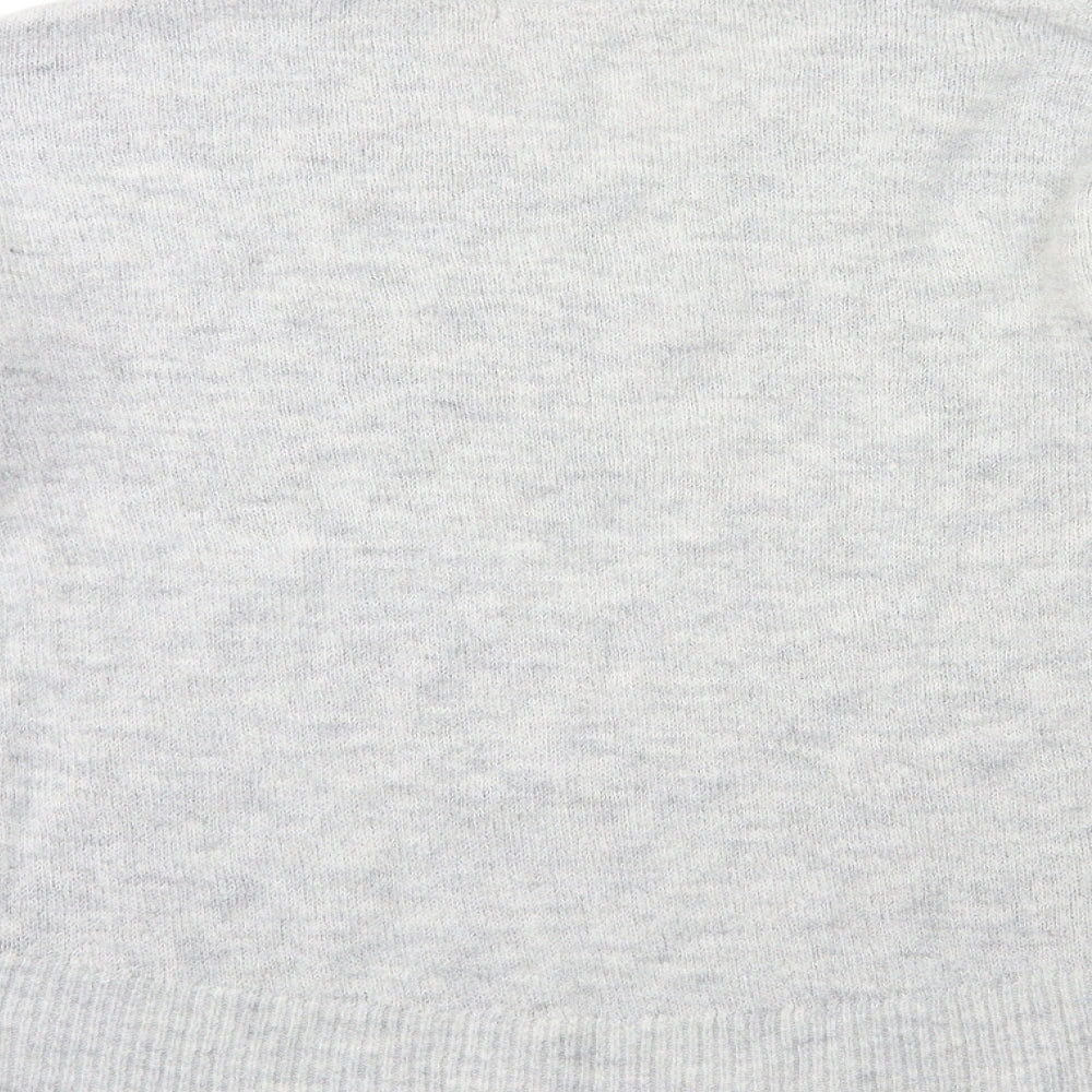H&M Womens Grey  Knit Pullover Jumper Size M