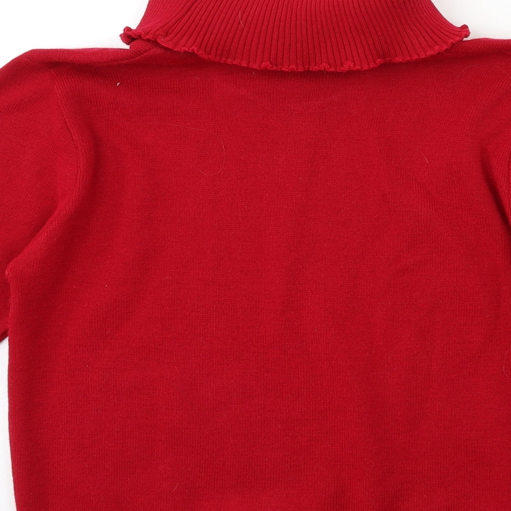 Pure & natural Womens Red  Knit Pullover Jumper Size M