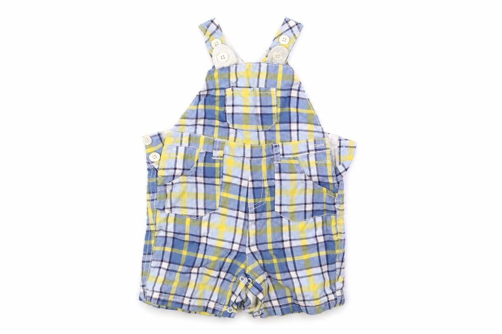 NEXT Baby Blue Check  Cargo Trousers Size 9-12 Months