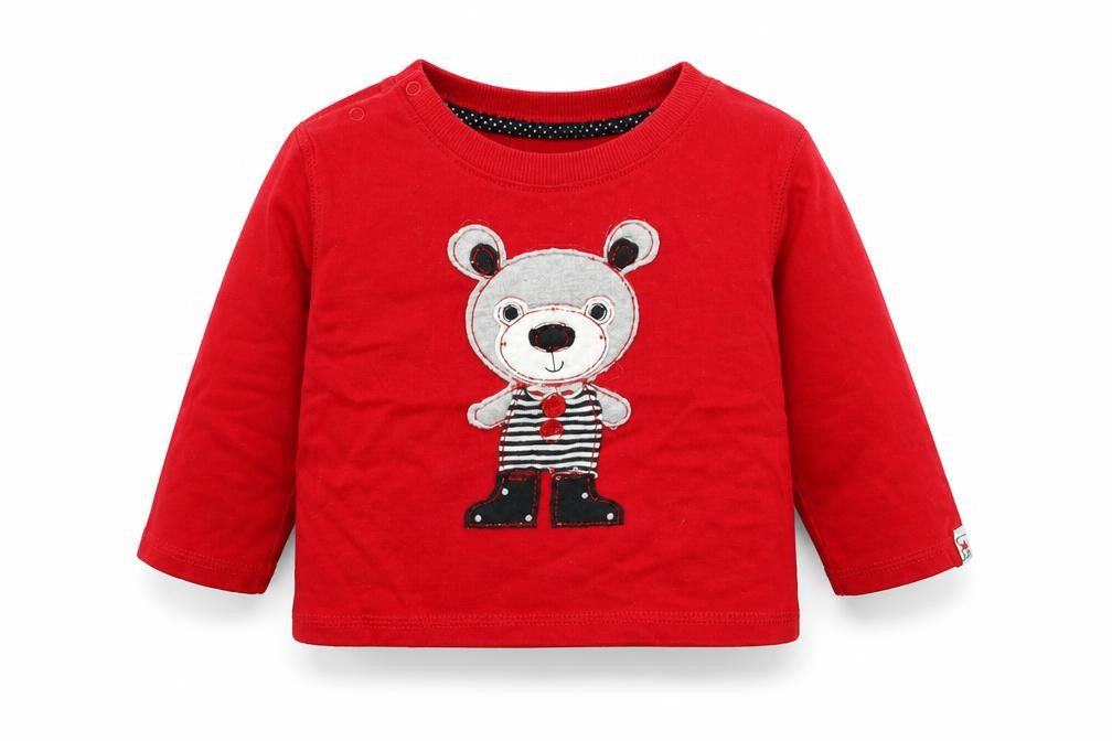lily & Sid Baby Red   Basic T-Shirt Size 12-18 Months