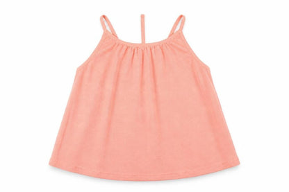 Front view of Atmosphere women’s orange basic tank, size UK 4