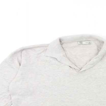 Preloved NEXT Mens Beige  Knit Pullover Jumper Size L - Detail