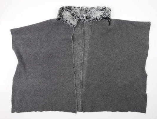 Marks and Spencer Womens Grey  Knit Cardigan Jumper One Size