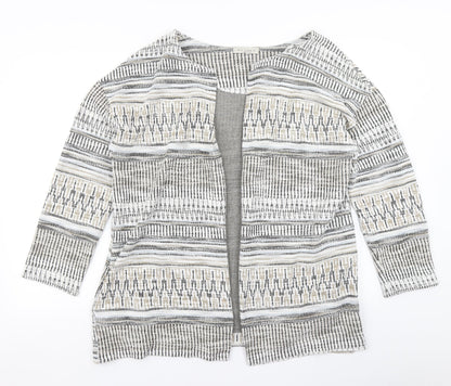 Nutmeg Womens Brown Fair Isle  Jacket  Size 16