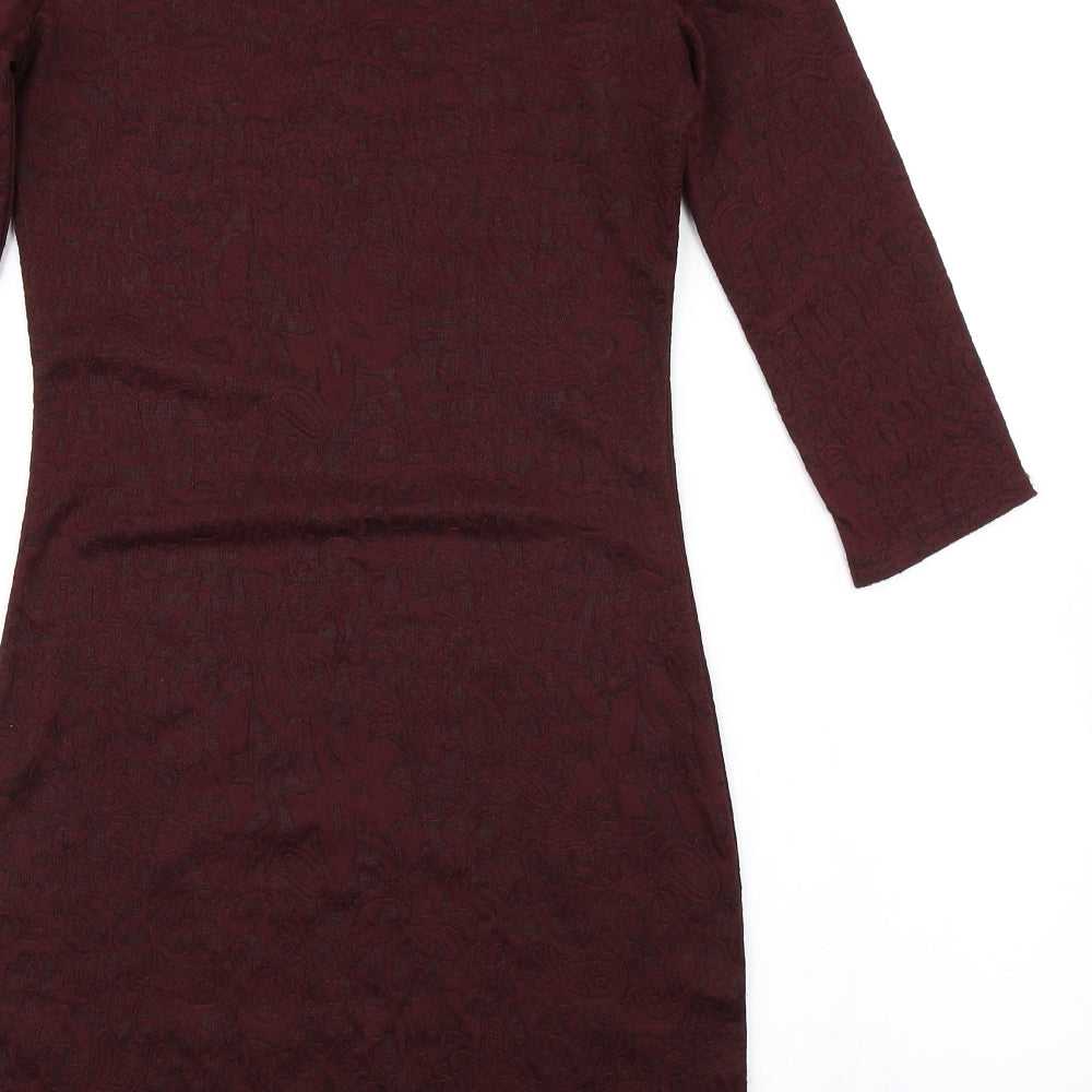 Atmosphere Womens Purple Floral  Bodycon  Size 10