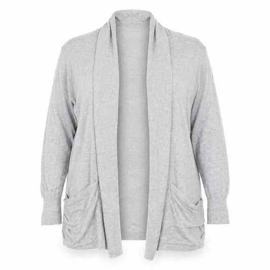 Tu Womens Grey  Knit Cardigan Jumper Size 16