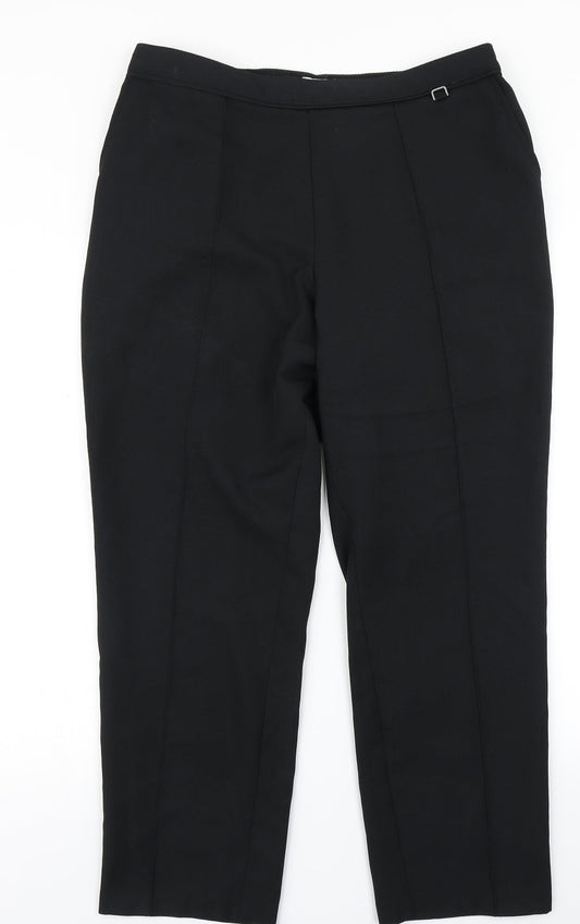 M&S Womens Black   Dress Pants Trousers Size 14 L23 in
